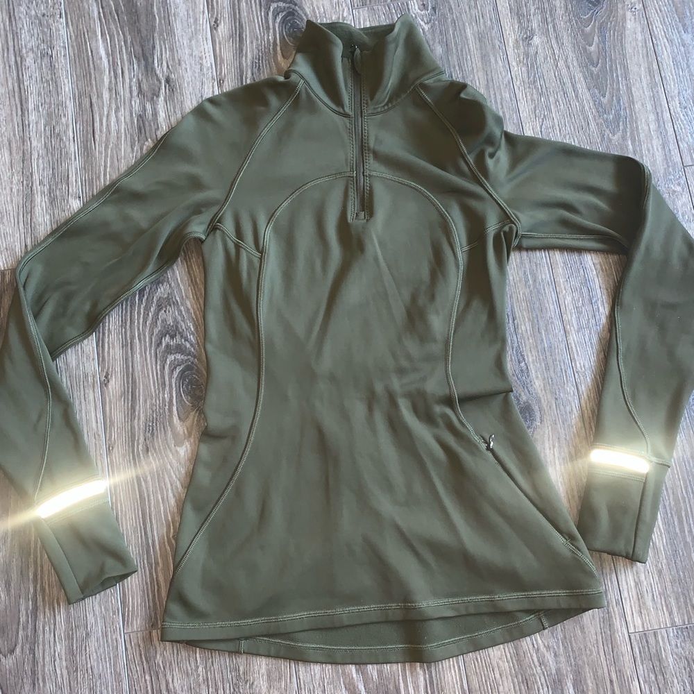 Lululemon Running Jacket Reflective strips size 4